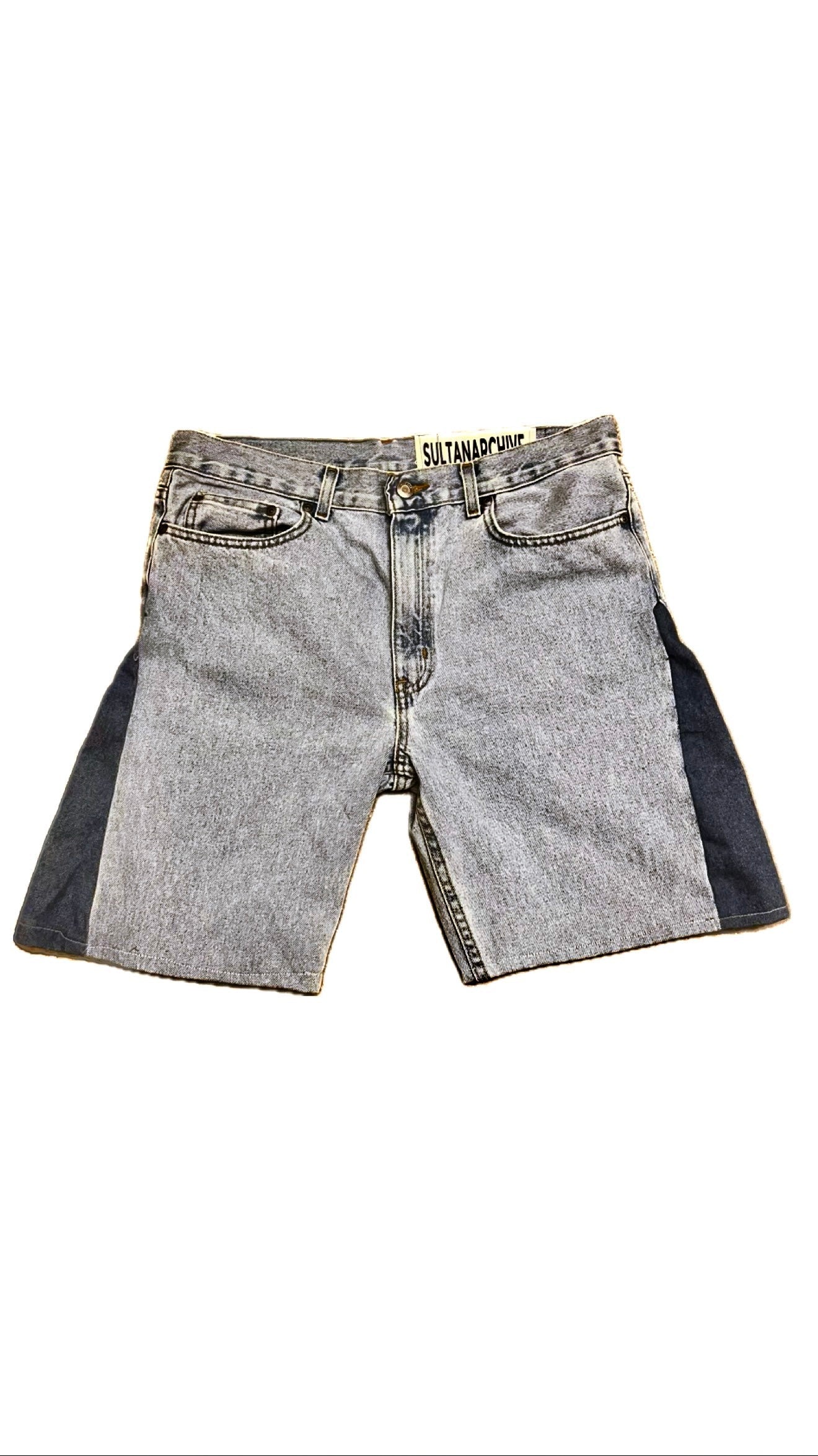 Baggy Denim Jorts (Light Blue)